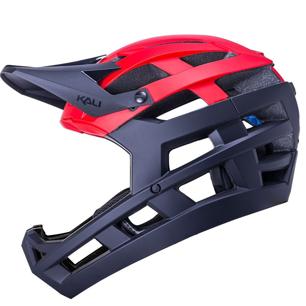 Kali Invader 2.0 Enduro Helmet - Matt Black-Red