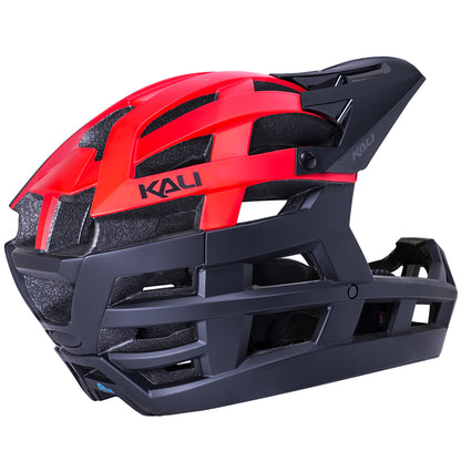 Kali Invader 2.0 Enduro Helmet - Matt Black-Red