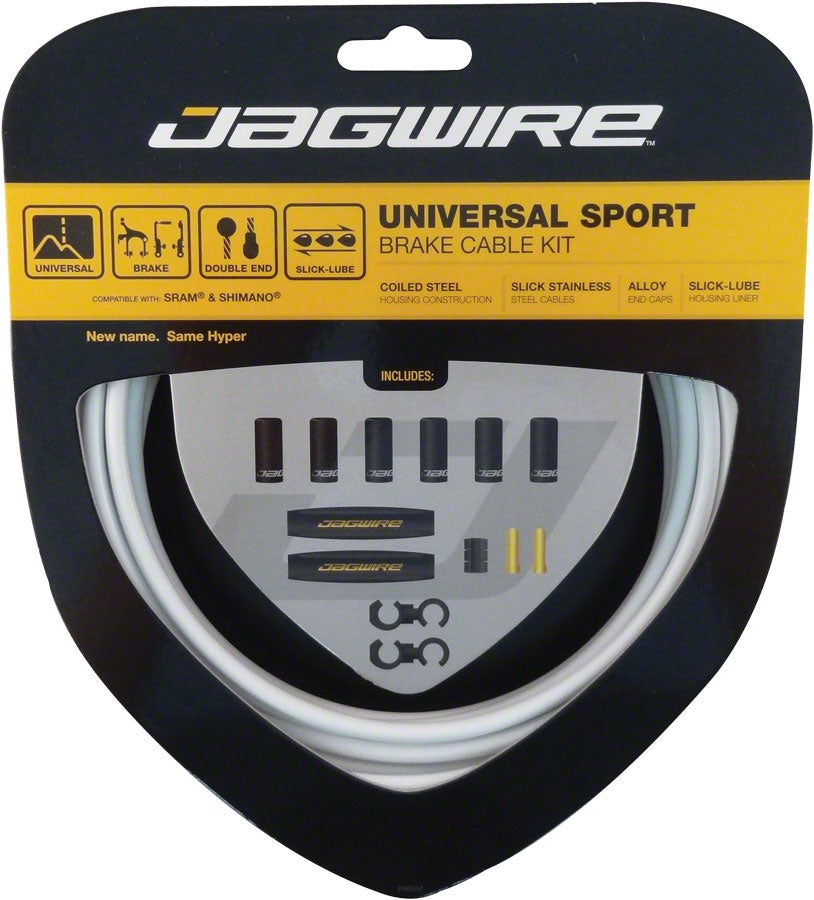 Jagwire Universal Sport Brake Cable Kit - White White  