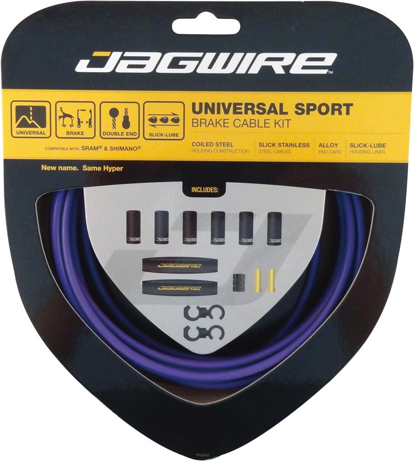 Jagwire Universal Sport Brake Cable Kit - Purple Purple  