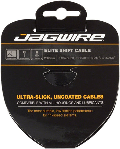 Jagwire Elite Ultra-Slick Derailleur Cable - Silver Silver 2300mm 1.1mm - SRAM/Shimano