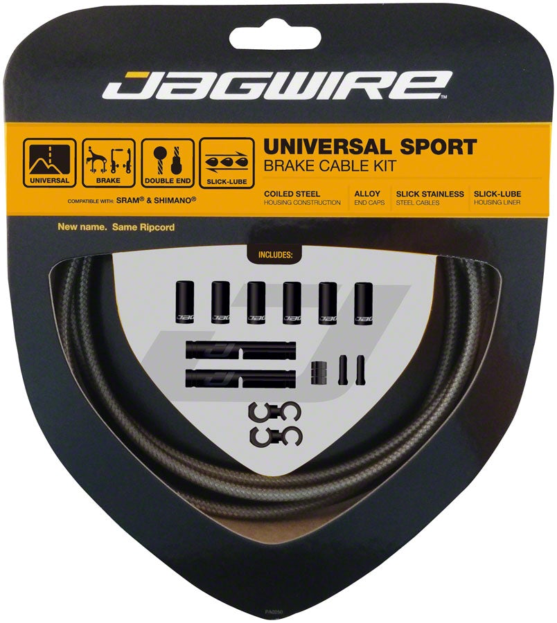 Jagwire Universal Sport Brake Cable Kit - Carbon Silver Carbon Silver  