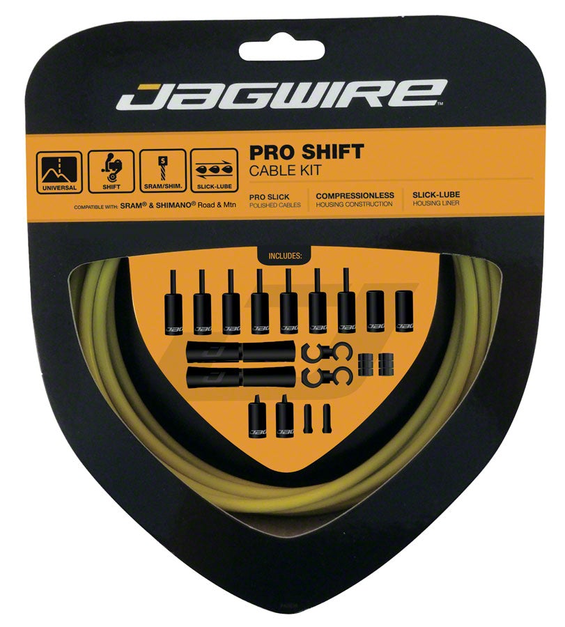 Jagwire 2x Pro Shift Kit - Yellow Yellow  