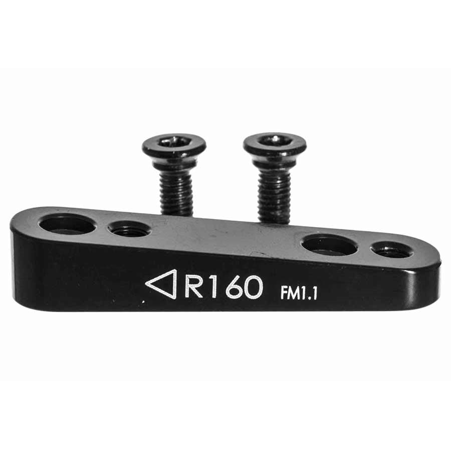 TRP Flat Mount Caliper Adaptors Black Flat Mount to Post - 160mm Front