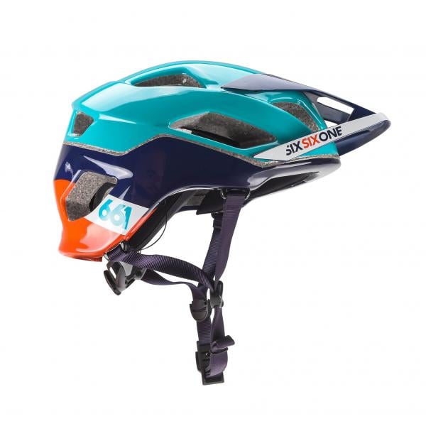 661 Evo AM Helmet - Orange-Blue