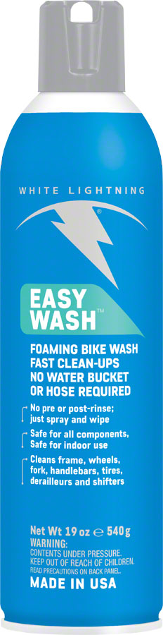 White Lightning Easy Wash Bike Cleaner Blue 19oz Aerosol 