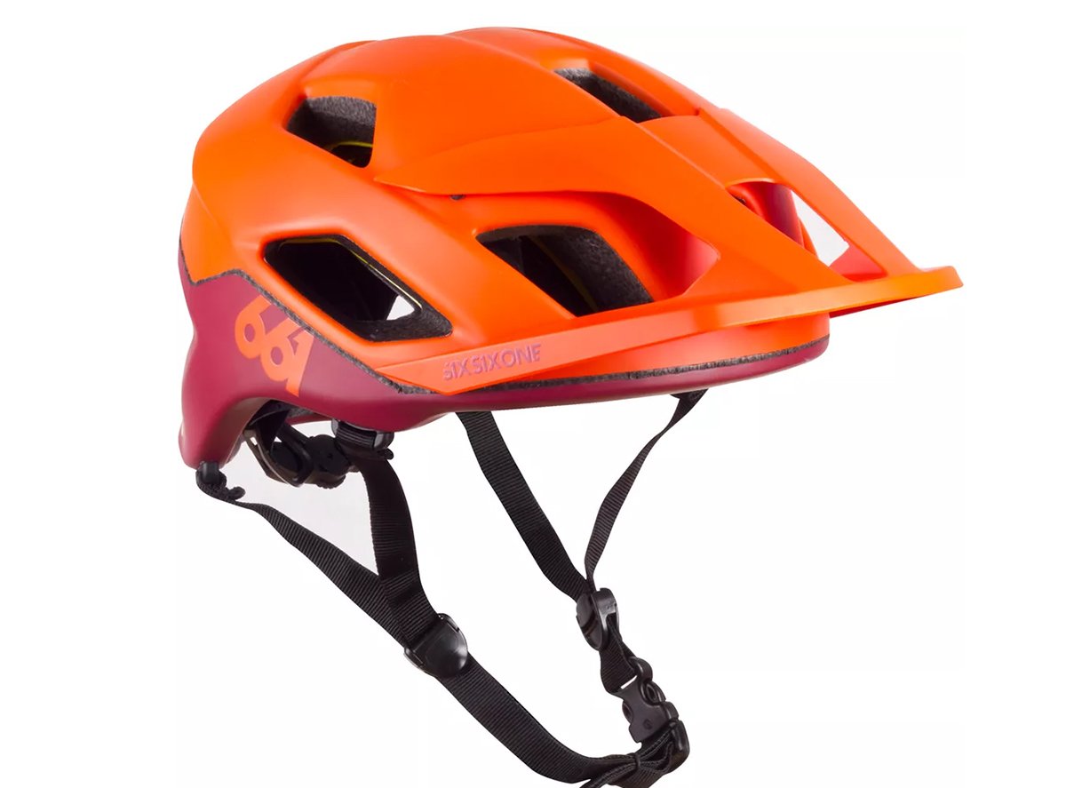 661 Crest MIPS MTB Helmet - Orange-Burgundy Orange - Burgundy Medium/Large 