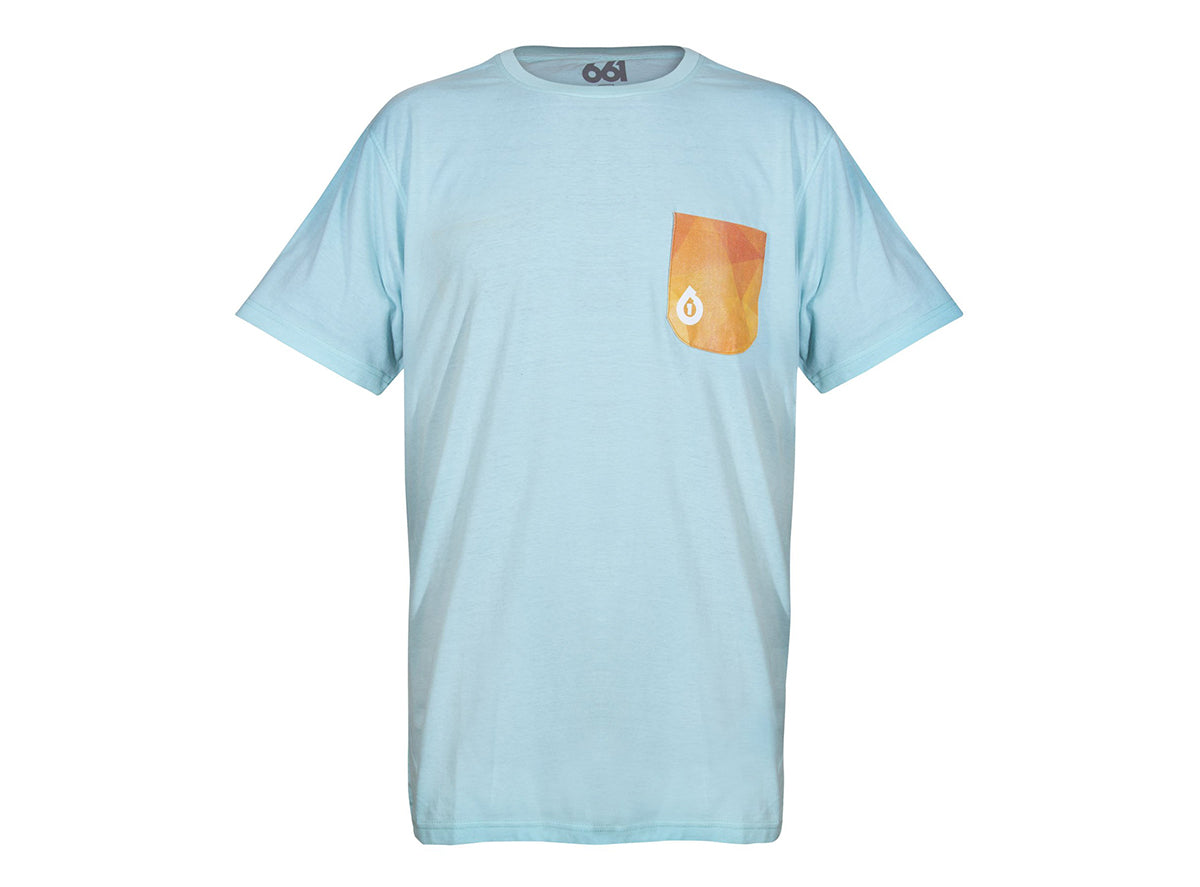 661 Geo Pocket Tee - Duck Egg Blue Duck Egg Blue Small 