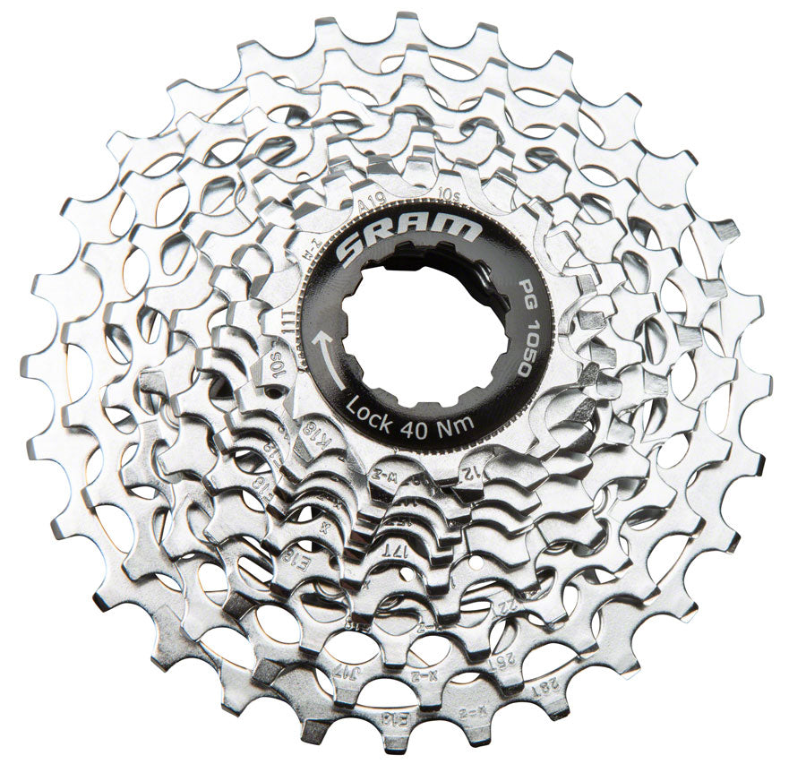 SRAM PG-1050 10 Spd Cassette Silver 11-28t 