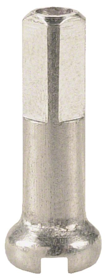 DT Swiss 14 Gauge Brass Nipples - 16mm - Silver Silver  