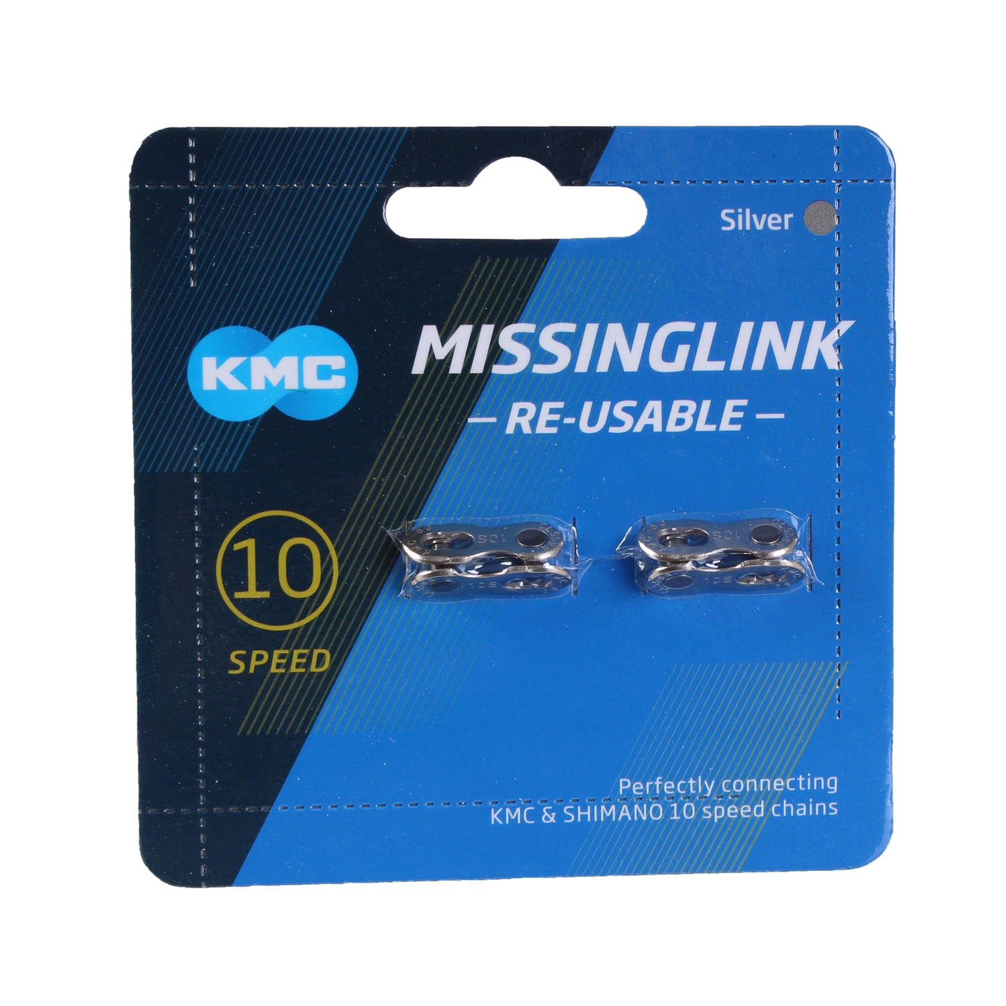 KMC Missing Link 10R - 10 Speed Link Silver Card of 6 