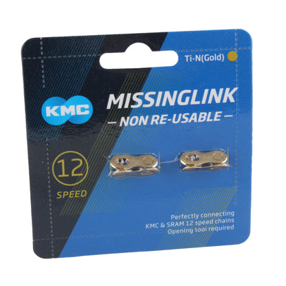 KMC MissingLink 12 Ti-N Gold Ti Gold 2 Pairs 