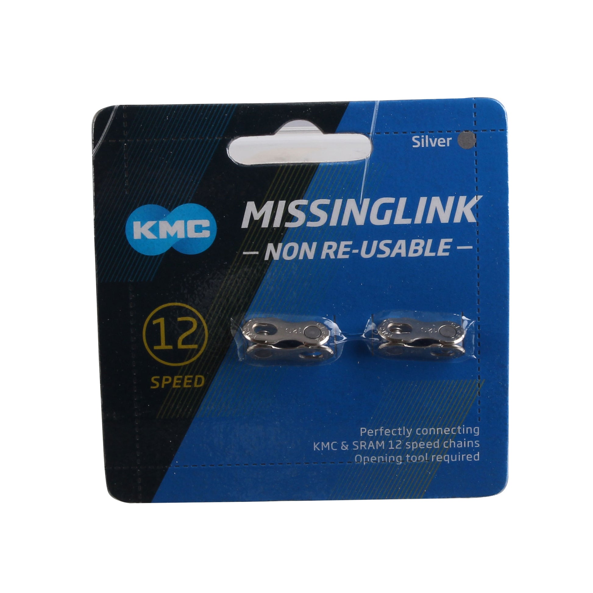 KMC MissingLink 12 Silver Silver 2 Pairs 