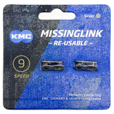 KMC MissingLink 9 Silver 2 Pack 