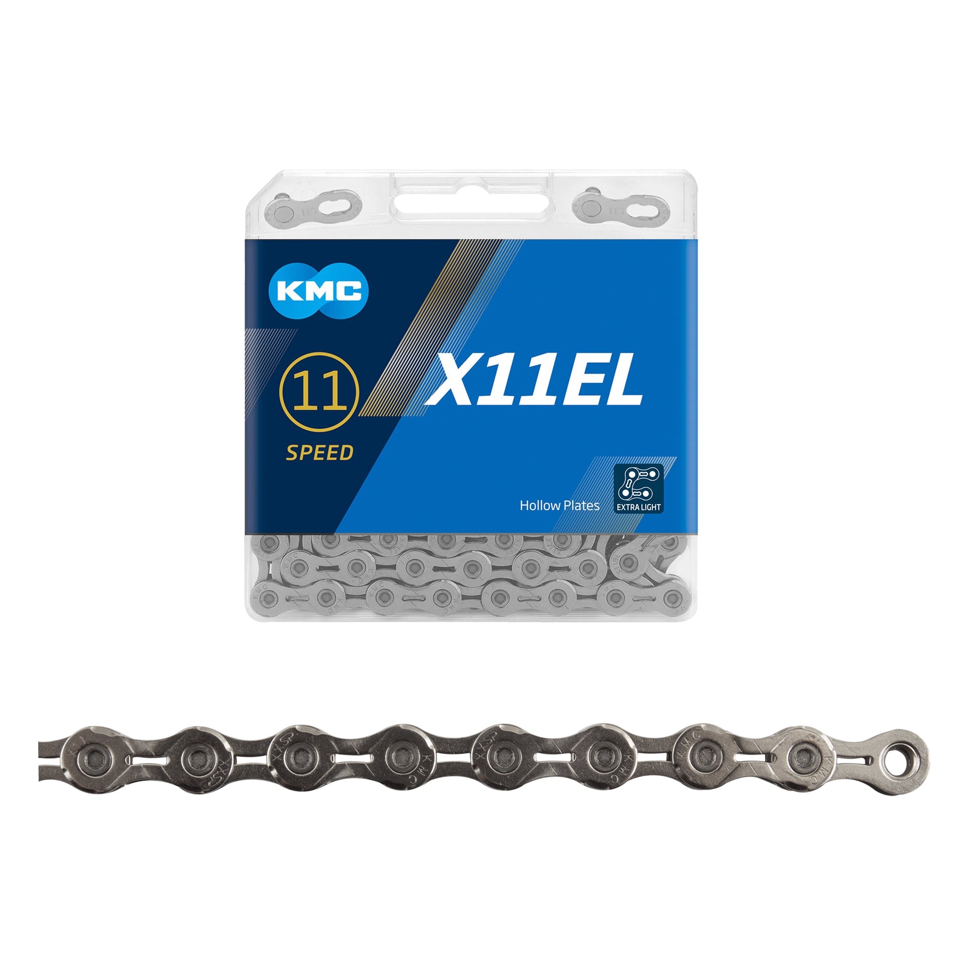 KMC X11EL Extra Light 11 Speed Chain Silver 118 Links 