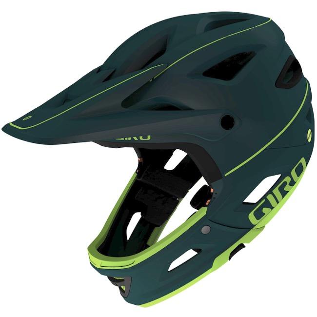 Giro Switchblade MIPS Full Face Helmet - Matt True Spruce-Citron - 2020 Matt True Spruce - Citron Small 