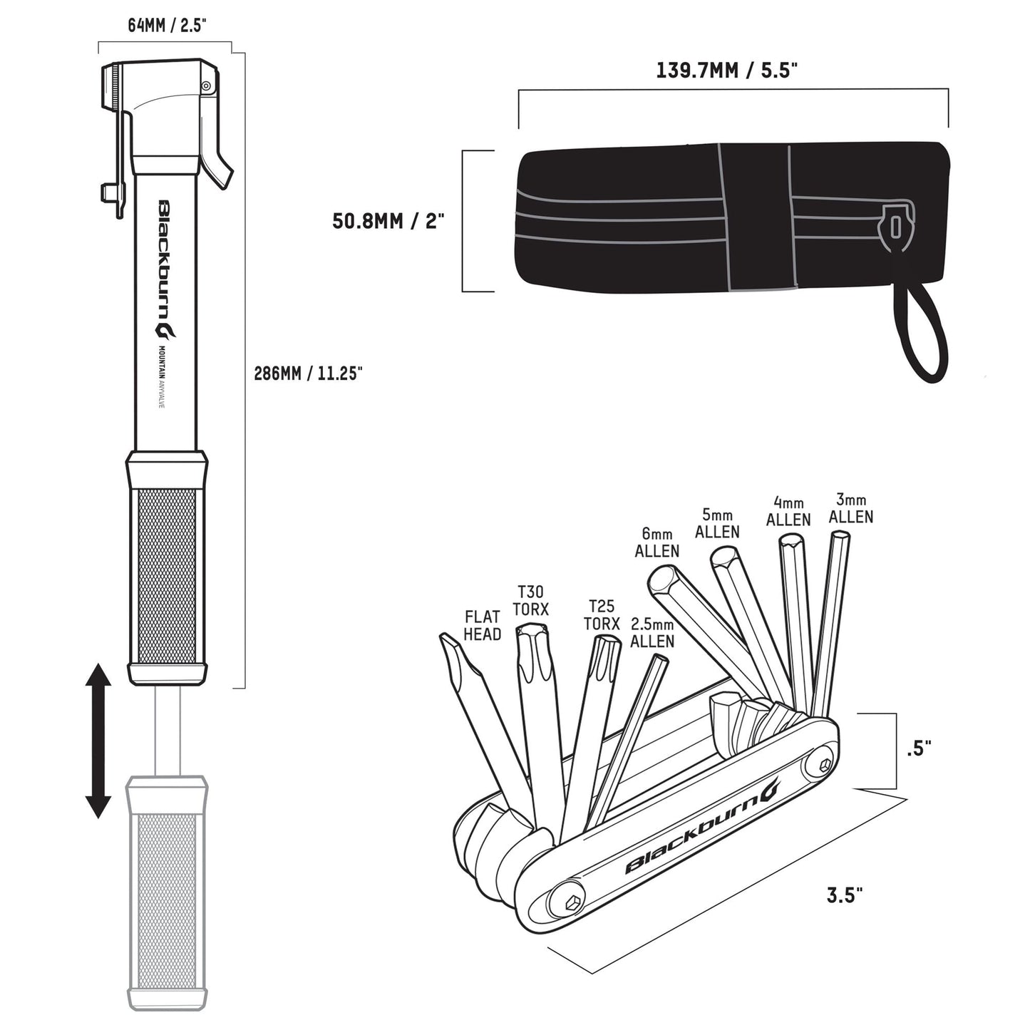 Blackburn Local Ride Kit Riding Essentials - Black