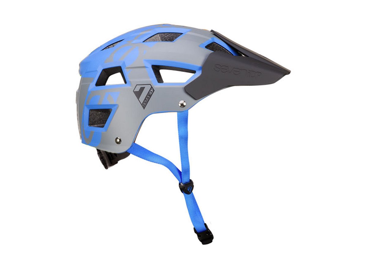7 iDP M5 MTB AM Helmet - Metallic Blue-Gray - 2018 Metallic Blue - Gray Small/Medium 