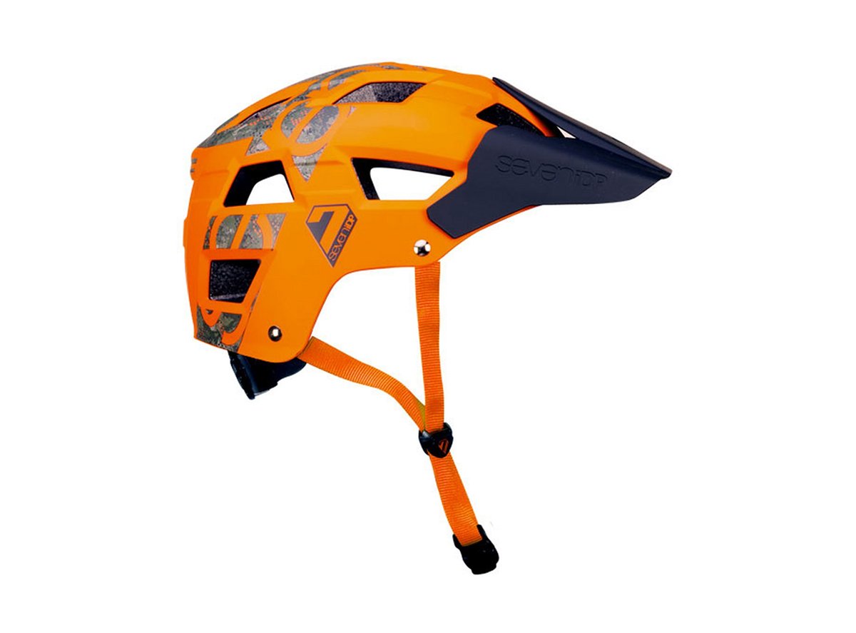 7 iDP M5 MTB AM Helmet - Orange-Camo - 2018 Orange - Camo Large/X-Large 