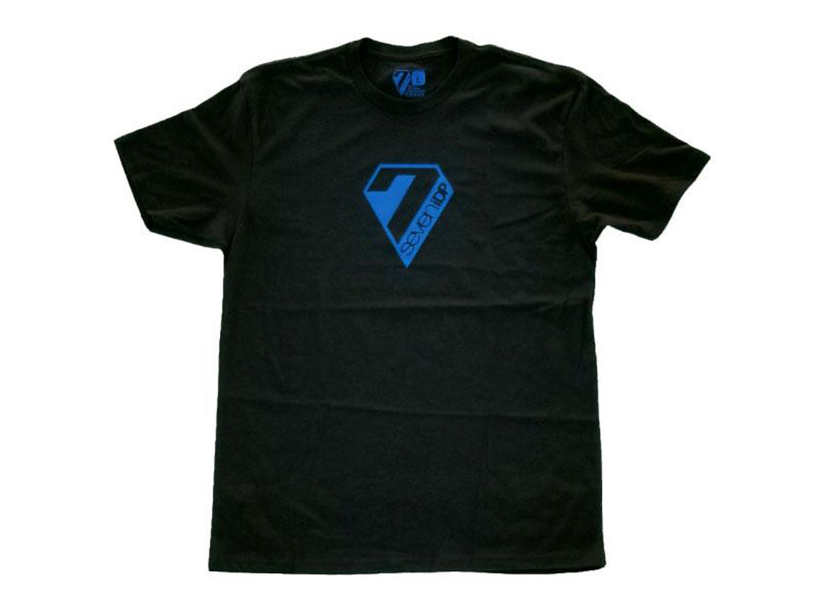 7 iDP Logo Short Sleeve Tee - Black Black Small 