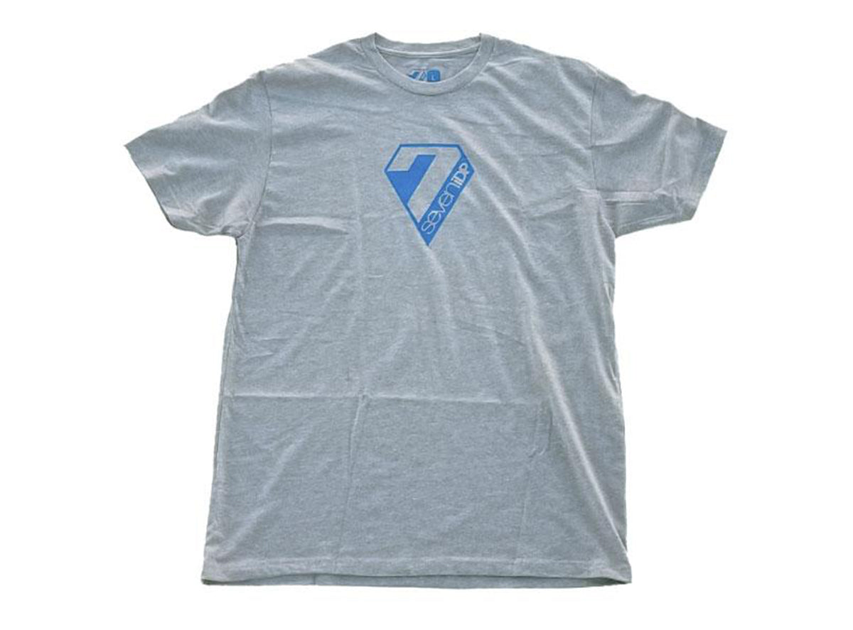 7 iDP Logo Short Sleeve Tee - Youth - Gray Gray Small 