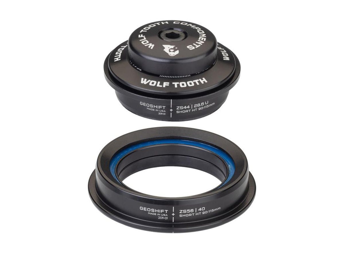 Wolf Tooth Components GeoShift Performance Angle Headset - Black