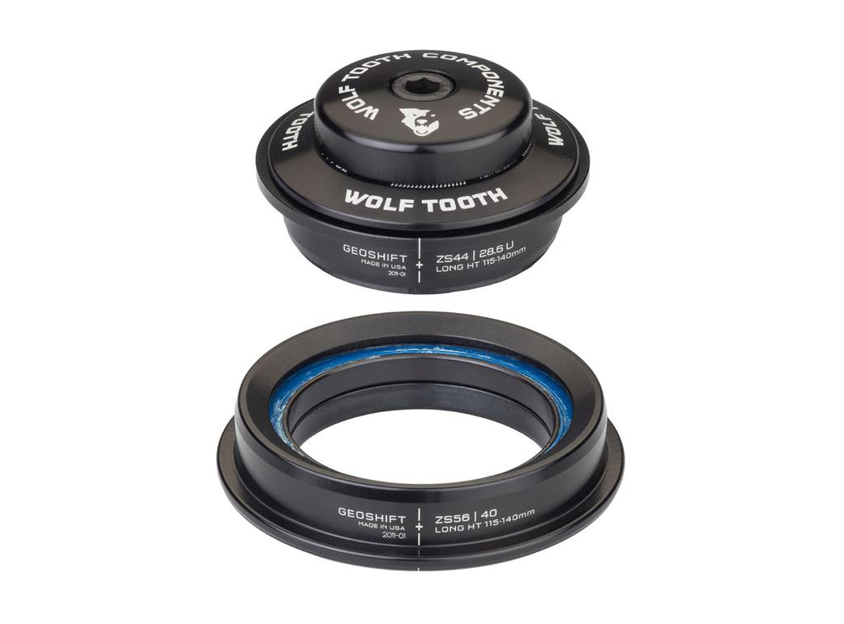 Wolf Tooth Components GeoShift Performance Angle Headset - Black