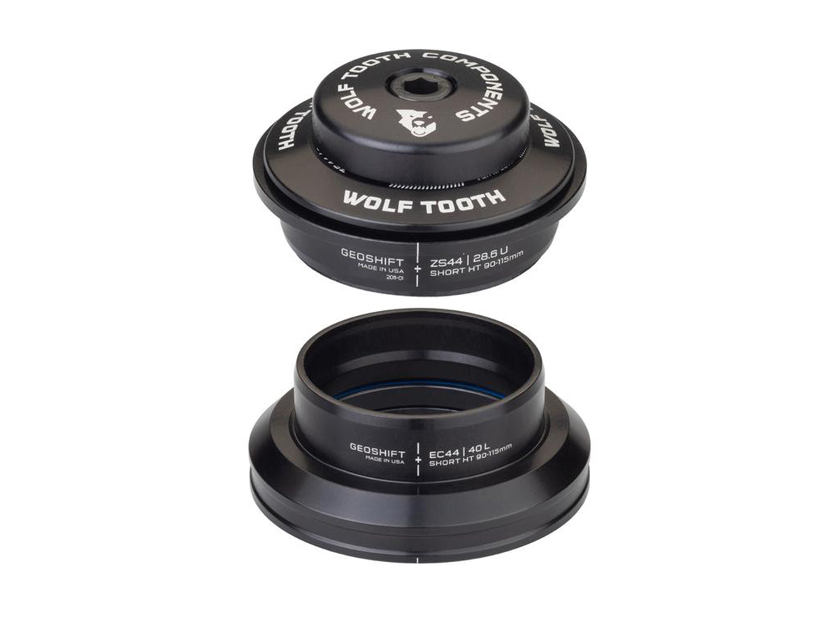 Wolf Tooth Components GeoShift Performance Angle Headset - Black