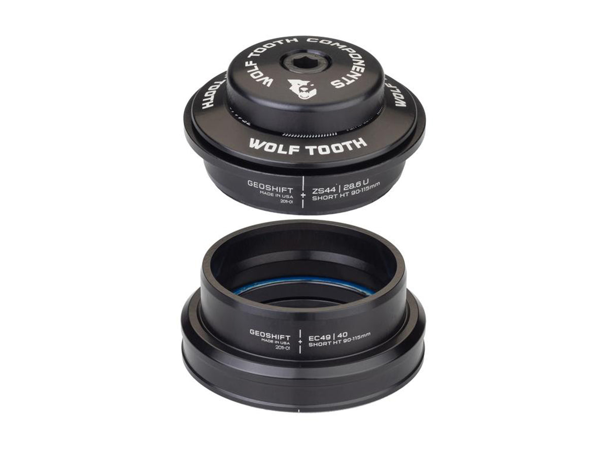 Wolf Tooth Components GeoShift Performance Angle Headset - Black