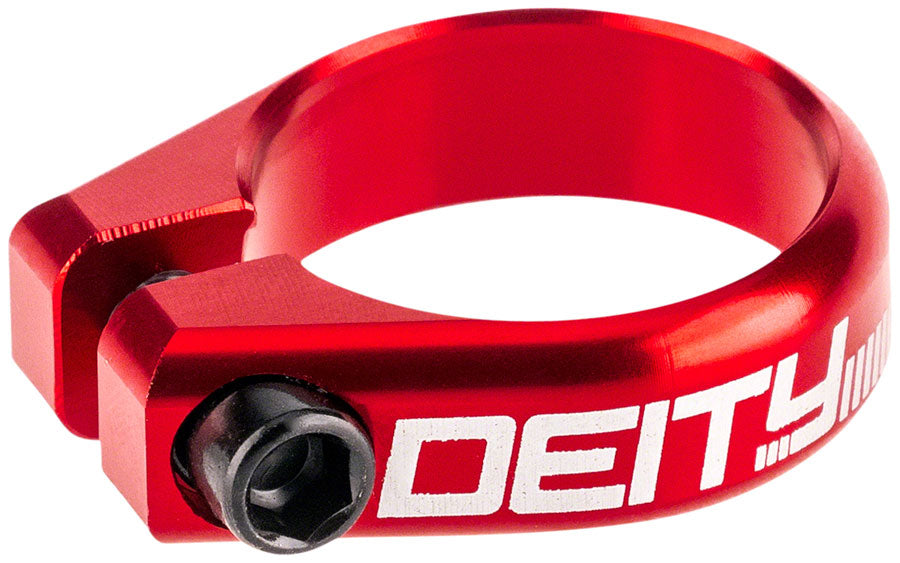 Deity Components Circuit Seatpost Clamp - Red Red 29.8mm 