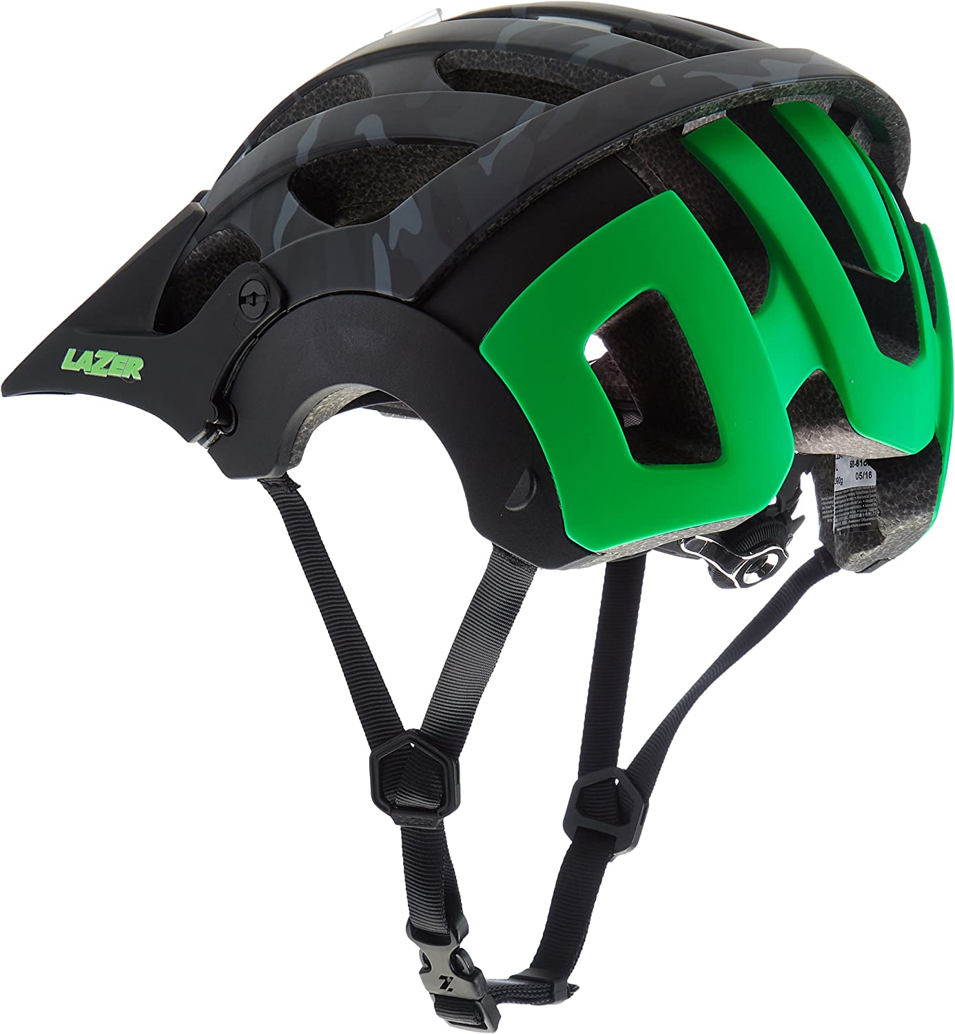 Lazer Revolution MTB Helmet - Black-Green - Cambria Bike