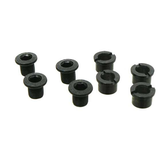 Race Face Replacement Outer Chainring Bolts Black 8 Piece Set 