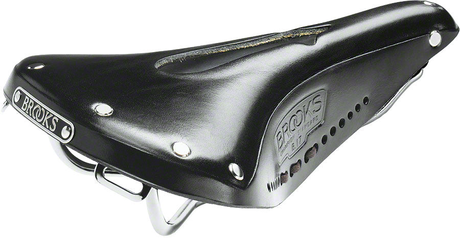 Brooks England B17 Carved Saddle - Black - Cambria Bike