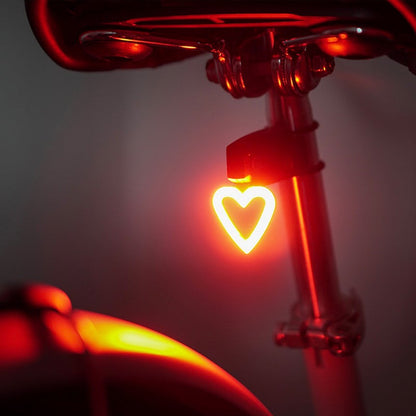 Sunlite HeartThrob USB Tail Light - Black-Red