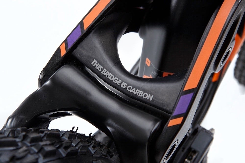 Kona Supreme Operator 26 Downhill Frame - Matt Carbon-Orange-Purple