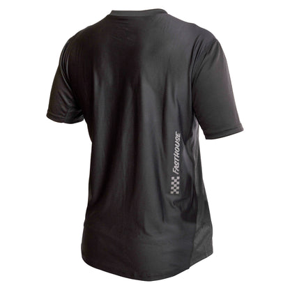 Fasthouse Alloy Mesa Short Sleeve MTB Jersey - Youth - Heather Charcoal-Black