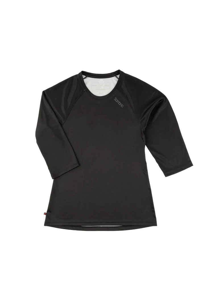Sombrio Spruce 2 3/4 Sleeve MTB Jersey - Womens - Black