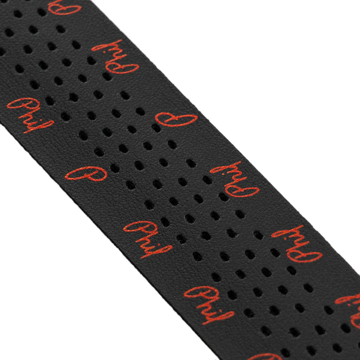 Phil Wood Phil Bar Tape - Red Red - Black  