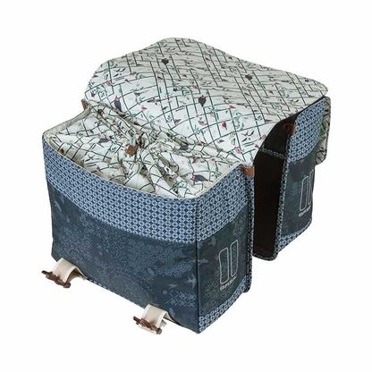 Basil Bohème Double Pannier Bag - Blue