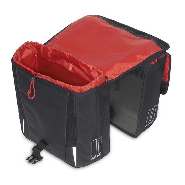 Basil Sport Double Pannier - Black