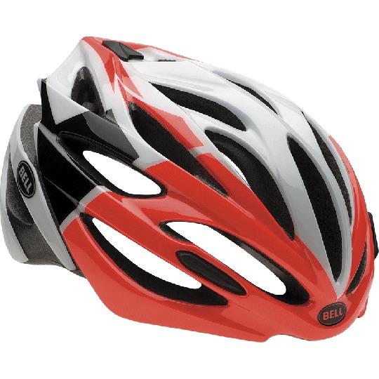 Bell Array Road Helmet - Infrared-White Velocity Infrared - White Velocity Medium 