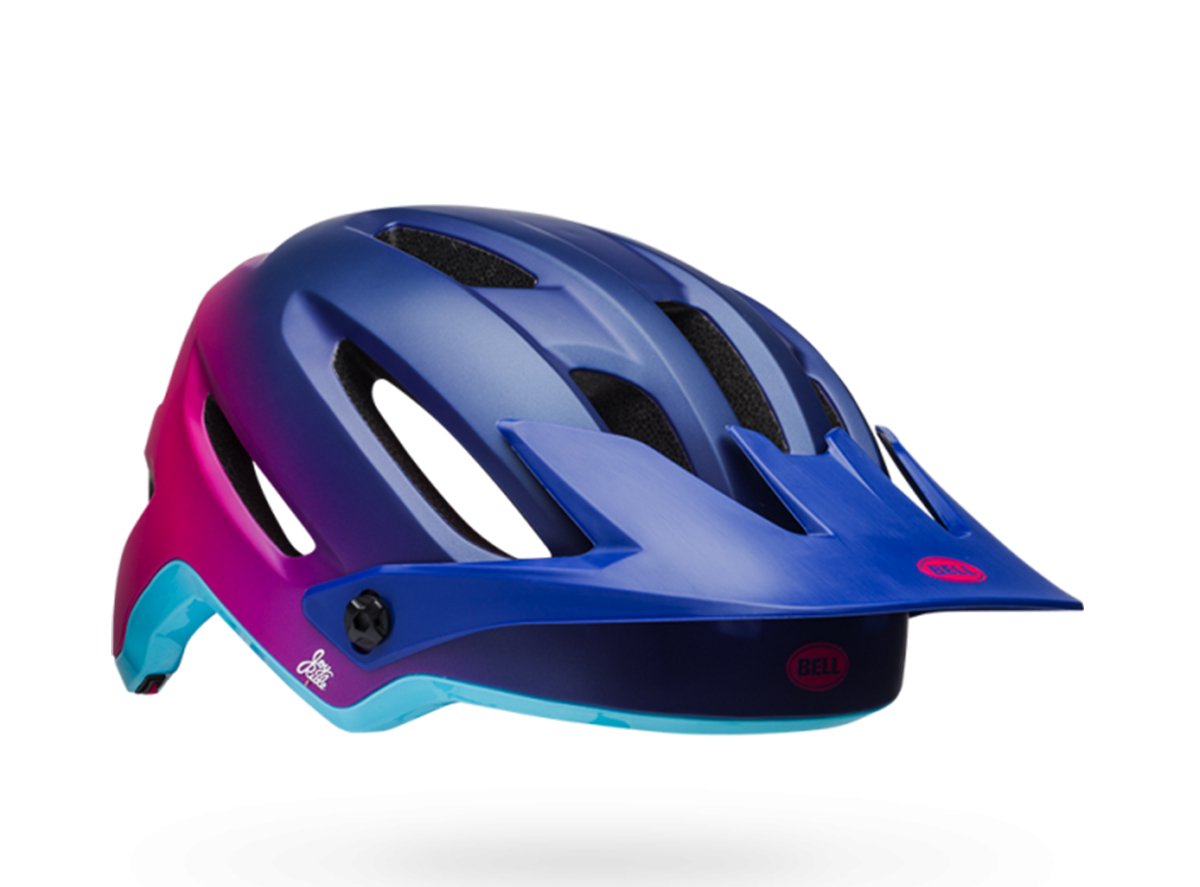 Bell Hela Joy Ride MTB Helmet - Womens - Navy-Cherry Fibers Navy - Cherry Fibers Small 