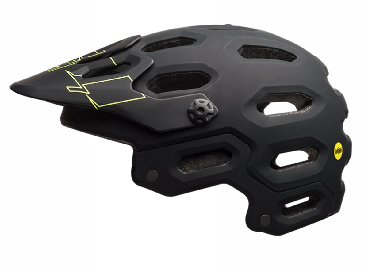 Bell Super 3 MIPS MTB Helmet - Matt Black-Retina Sear Matt Black - Retina Sear Small 