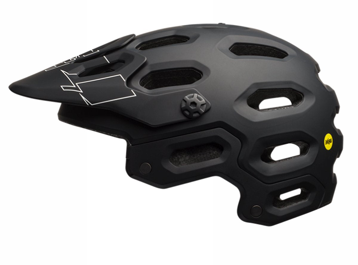 Bell Super 3 MIPS MTB Helmet - Matt Black-White Matt Black - White Small 