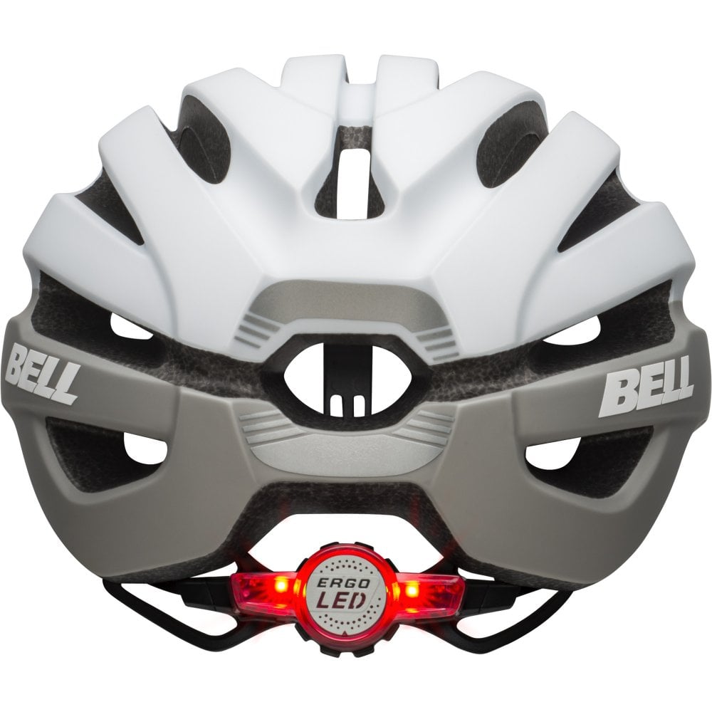 Bell Avenue LED Road Helmet - Matt Gloss White-Gray