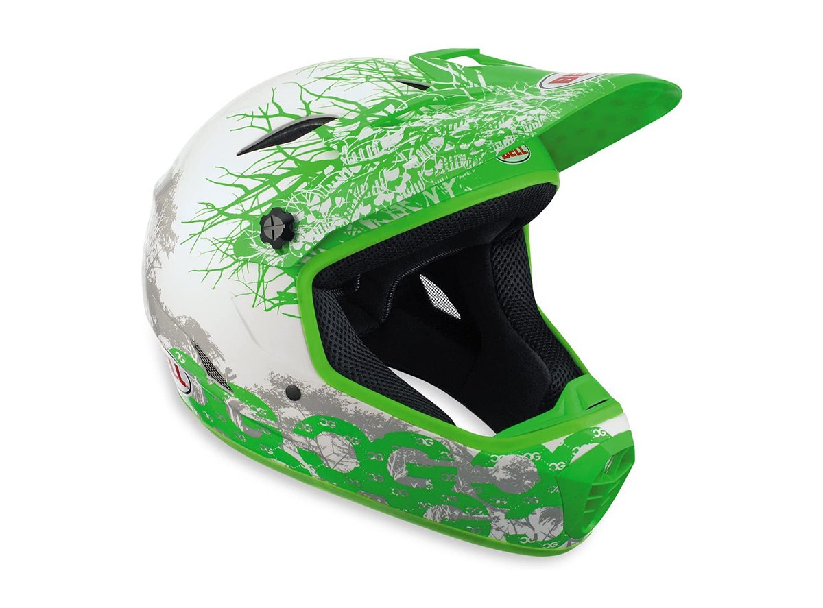 Bell Drop BMX/Downhill Full Face Helmet - Garcia - Green-White Garcia - Green - White Large 