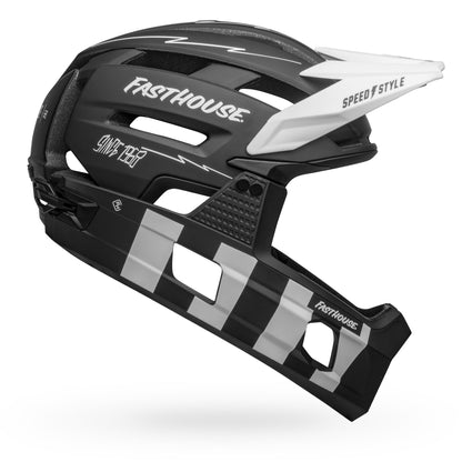 Bell Super Air R Spherical Full Face Helmet - Fasthouse - Matt Black-White