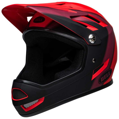 Bell Sanction Full Face Helmet - Matt Red-Black Presence - 2022 Matt Red - Black Presence X-Small 