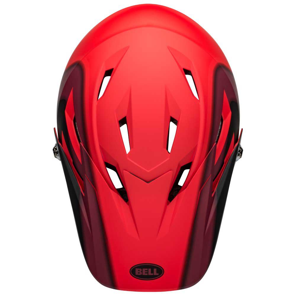 Bell Sanction Full Face Helmet - Presence - Matt Red-Black