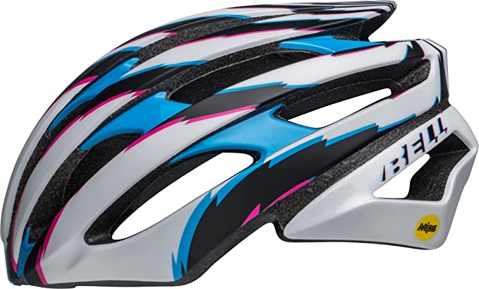 Bell Stratus MIPS Road Helmet - Matt Gloss White-Cyan - 2022 Matt Gloss White - Cyan Small 